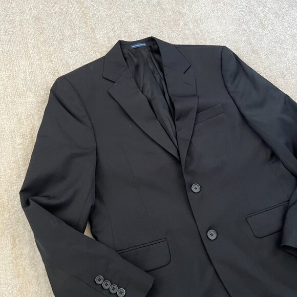 Stafford Performance Classic Fit Black Wool Blazer Suit Jacket 38S 38 Short - Picture 4 of 15